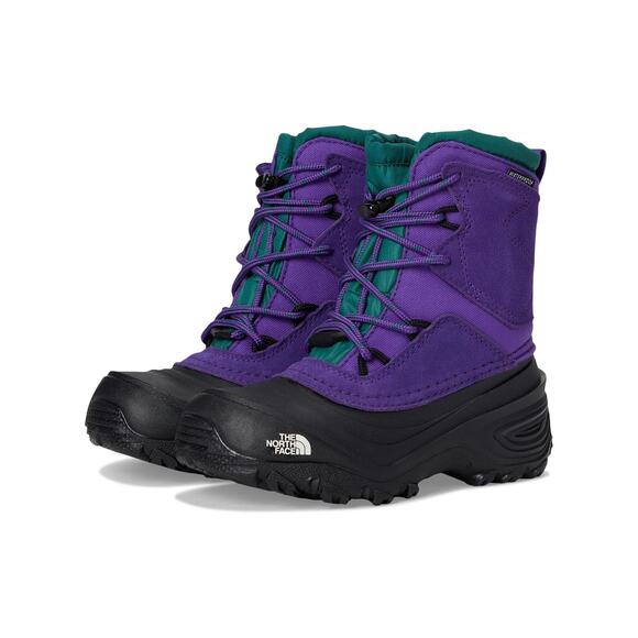 The North Face Kids 7 Peak Purple/Evergreen Alpenglow V Boots Waterproof LB10-5 - Picture 1 of 6